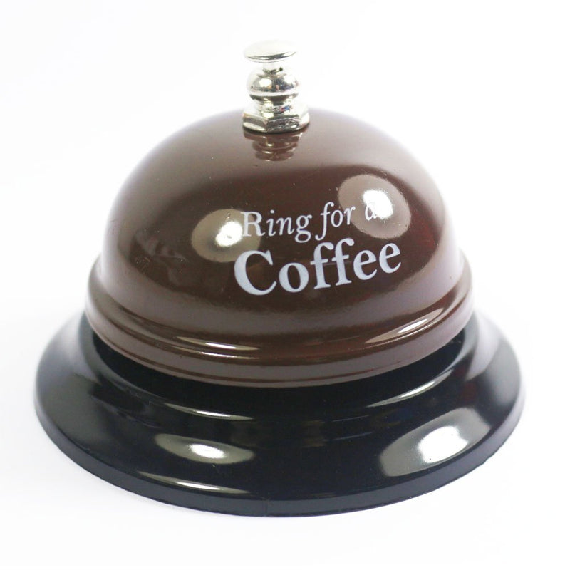 KiaoTime Desk Kitchen Bar Counter Top Service Call Bell Ring for a Coffee Desk Top Bell Ring for Service Call Bell Stage Hens Party Wedding Accessory (Ring for a Coffee) - LeoForward Australia