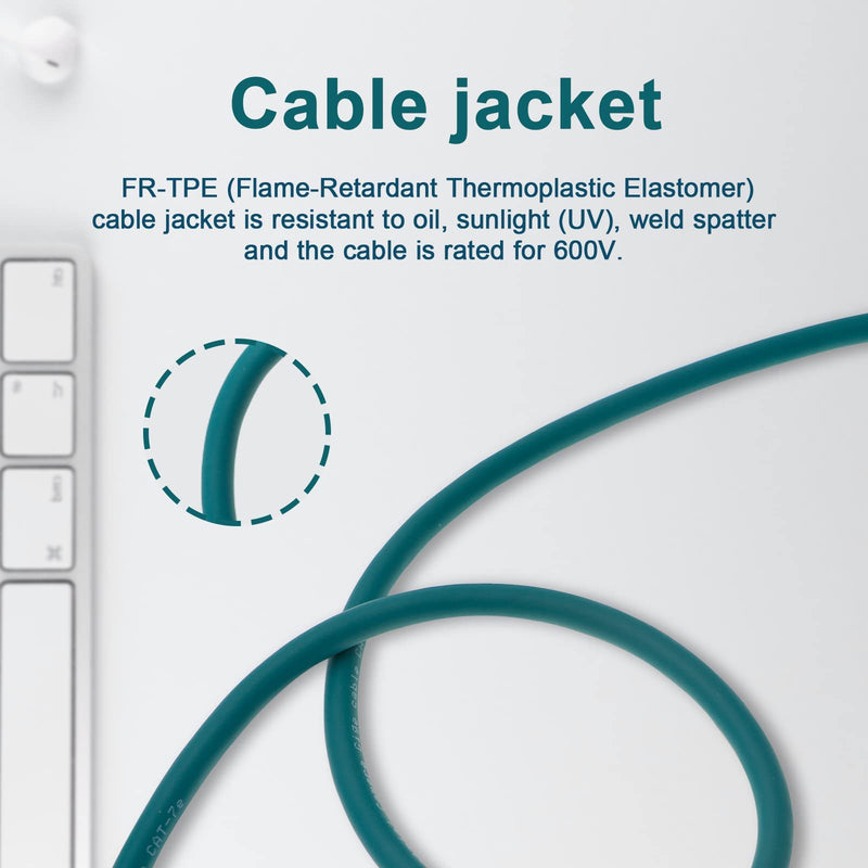  [AUSTRALIA] - Uonecn M12 4PIN D Code 8PIN ACODE 3M 2M (8-Pin X-Code Male to RJ45 3M) 8-Pin X-Code Male to RJ45 3M