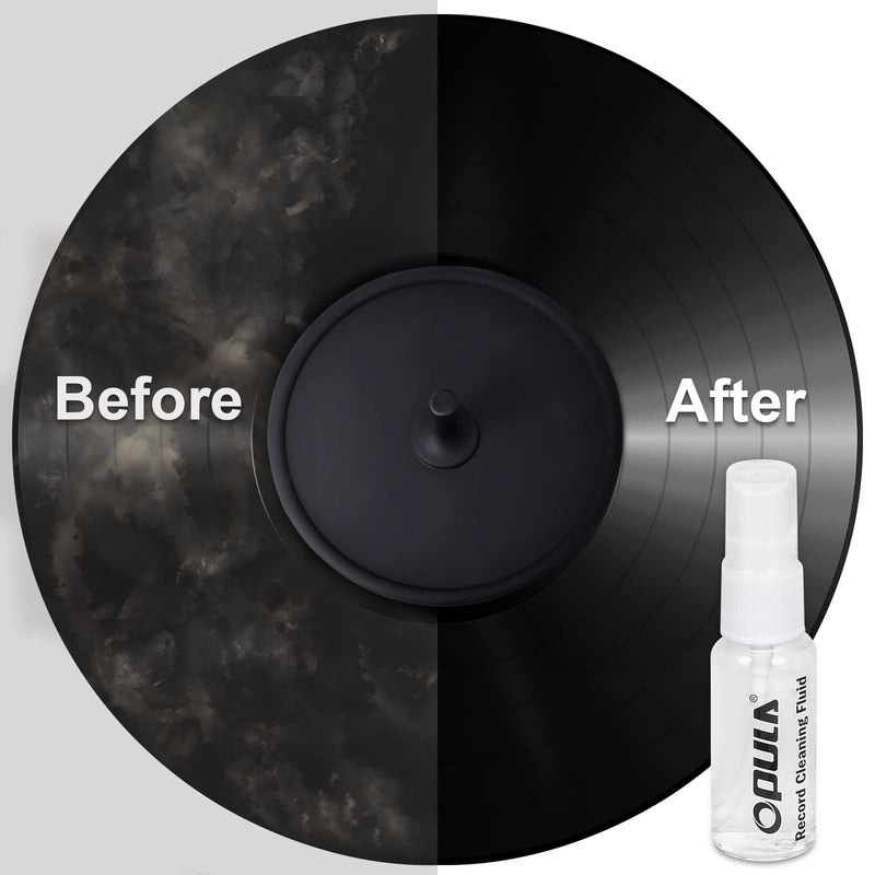  [AUSTRALIA] - Vinyl Record Cleaner, 7-in-1 Record Cleaning kit - Soft Velvet - Nylon Microfiber Brush - Cleaner Fluid - Label Protector - Air Blower Cleaner - Stylus Brush - Brush for Velvet for Records Albums