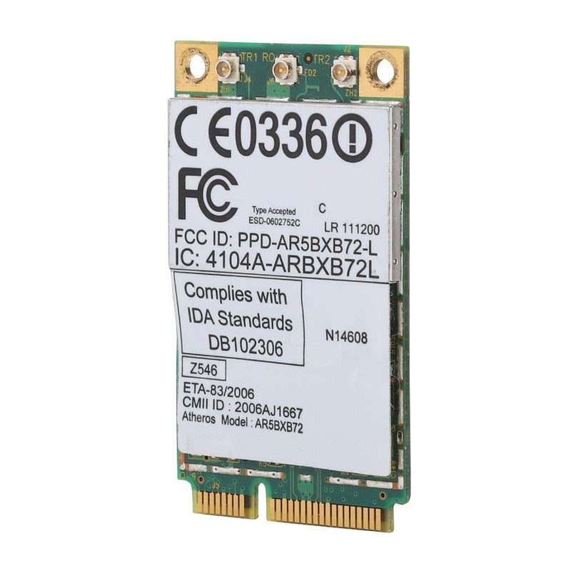  [AUSTRALIA] - ASHATA Dual Band Network Card, 2.4G & 5.8G Wireless Network Card AR5BXB72 300M Mini-PCI-E Dual Band Network Card for Lenovo/IBM T60/T61 42T0825