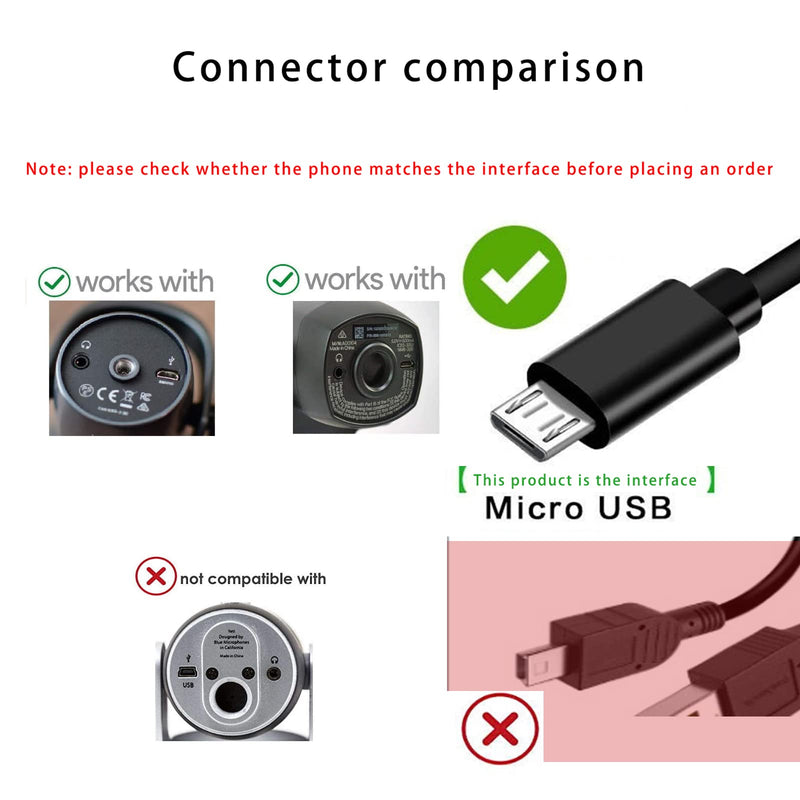 [AUSTRALIA] - 10FT Long USB Cable Power Cord Wire for Blue Yeti Nano USB Microphon & Blue Yeti x Professional Condenser USB Microphone Replacement Cable Cord (NOT for Other Blue Yeti Models)