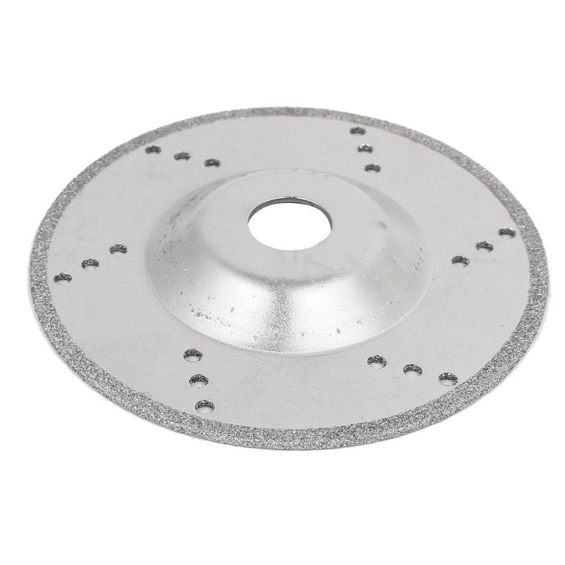  [AUSTRALIA] - uxcell 4 Inch Outer Dia Metal Diamond Grinding Wheel Silver Tone for Glass Marble Ceramic Tile