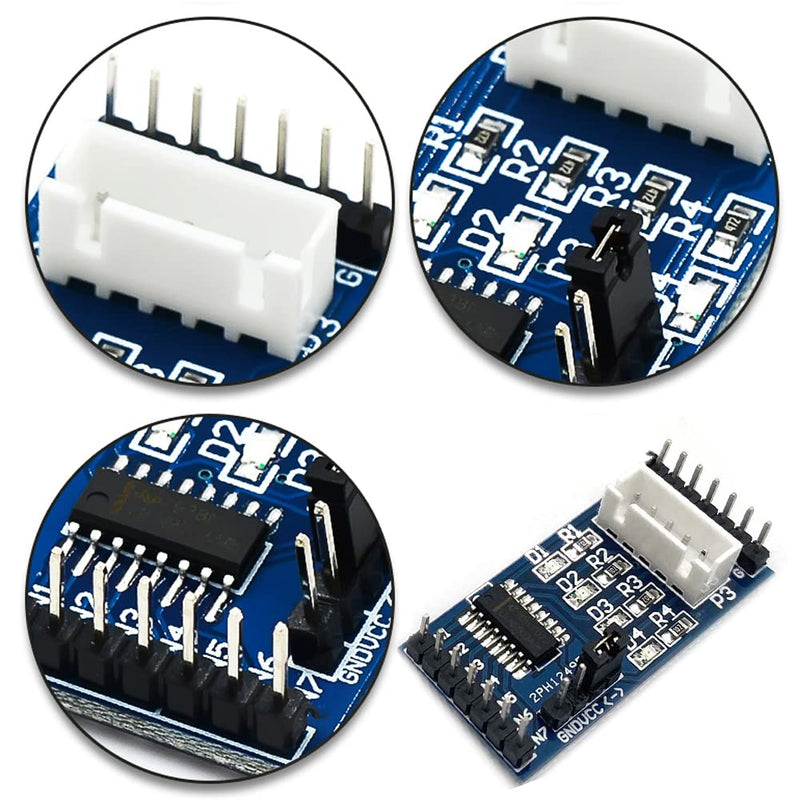  [AUSTRALIA] - SYUAB 6 PCS 28BYJ-48 ULN2003 5V Stepper Motor with ULN2003 Drive Boards Blue for DIY Kit Arduino PI PIC Raspberry Pi