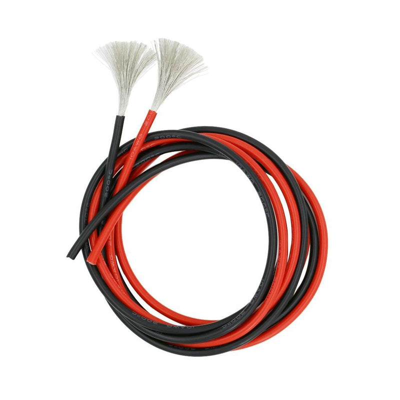  [AUSTRALIA] - BNTECHGO 10 Gauge Silicone Wire 10 ft red and 10 ft Black Flexible 10 AWG Stranded Copper Wire 10 gauge 10ft red and 10ft black silicone wire red and black