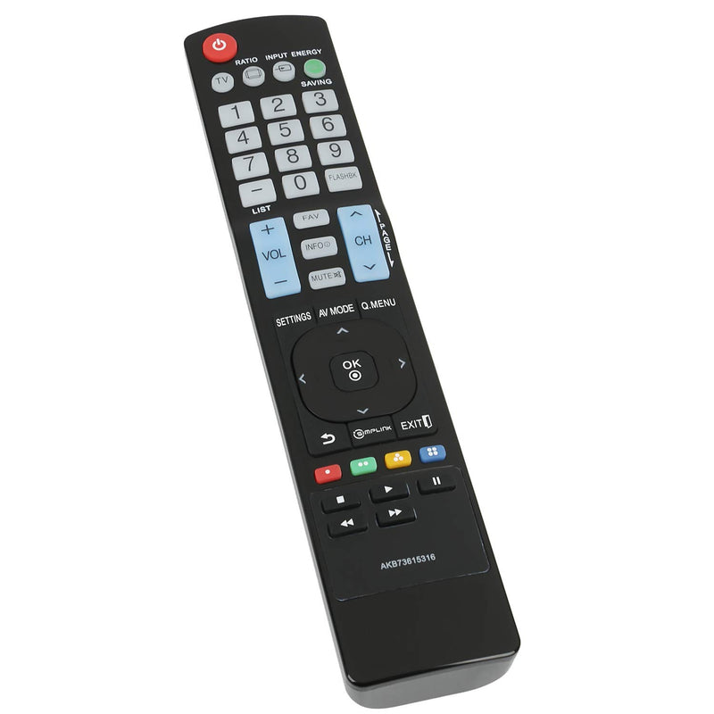 New AKB73615316 Remote Control fit for LG LCD LED HDTV 32LS5600 37LS5600 42LS5600 42LS5650 42PA450C 42PA4900 47LS5600 47LS5650 47LS4600 50PA4500 50PA450C 50PA4510 50PA4900 50PA5500 (AGF76578710) - LeoForward Australia