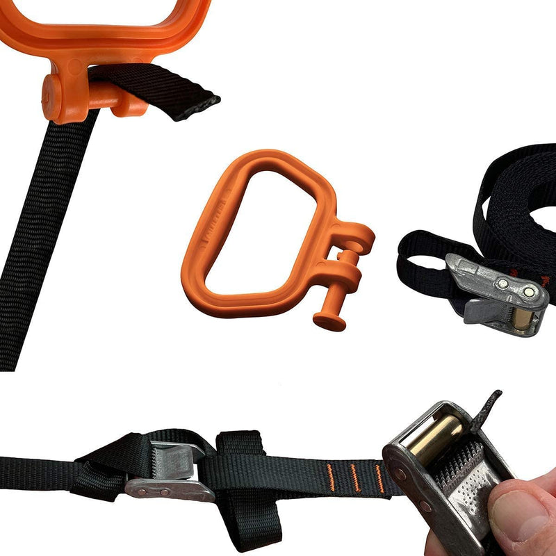  [AUSTRALIA] - MULTUS - Handle and Haul 1 - Handle Adjustable 9 Ft Polyester Moving Strap Cam Buckle System to Secure Lift Carry Awkward Boxes Furniture Building Construction Materials Tie downFast & Easy