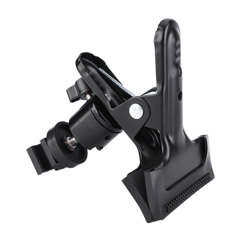  [AUSTRALIA] - Oumij Cell Phone Holder Clip Metal Photo Studio Backdrop Clamp Ball Head Cold Shoe Bracket with 1/4 Thread