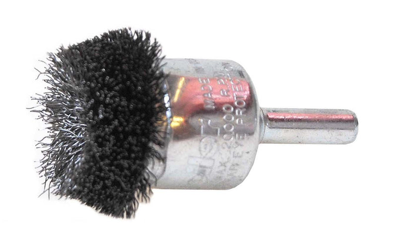  [AUSTRALIA] - Weiler 10035 Circular Flared Crimped Wire End Brush, 1-1/4", 0.08" Steel Fill, Made in The USA 0.008 Wire Size