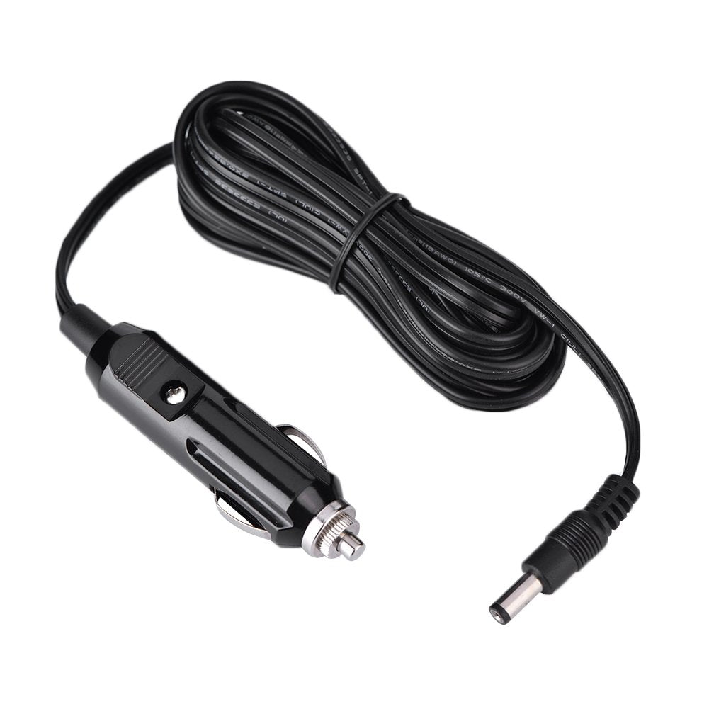  [AUSTRALIA] - 3 Meter/9.8 Feet 12V DC 5.5mmx2.1mm car Cigarette Lighter line for Automotive appliances Power Plug Cord Adapter Cable with LED Light Applicable to car Machine, Inflatable Pump, and car Refrigerator