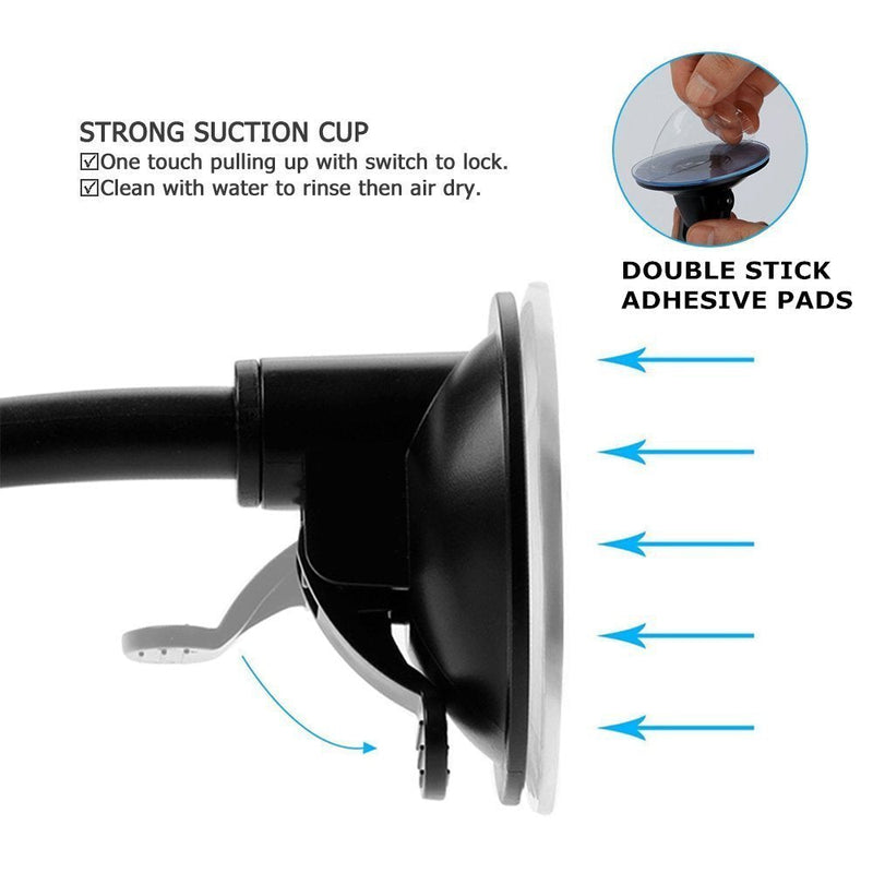 [AUSTRALIA] - OYEAA 3.93" Car Mount Dashboard Pad Suction Cup Mounting Disk Circular Double Sided Sticky Replacement Adhesive Phone Mount for Windshield Dash GPS Cam Holder 3.93 Inches Diameter Pack of 4pcs