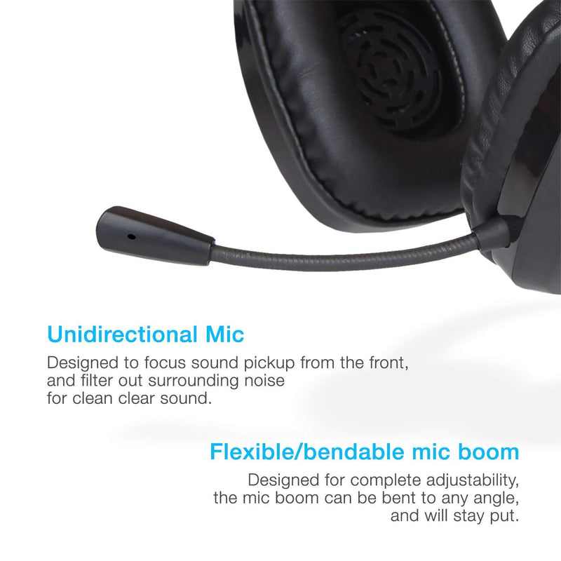  [AUSTRALIA] - Cyber Acoustics Stereo USB Headset, in-line Controls for Volume & Mic Mute, Noise Cancelling Mic & Flexible Boom for PC & Mac, Perfect for Classroom, Home or Office (AC-6012) 1 Unit