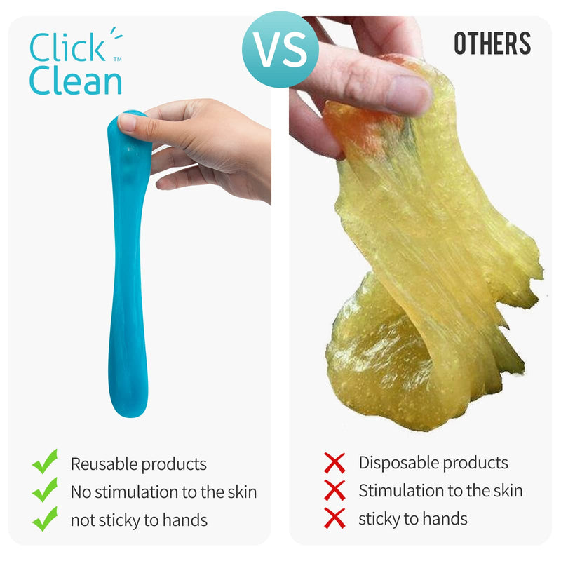  [AUSTRALIA] - CLICK CLEAN Keyboard Cleaning Gel, 7oz Universal Cleaning Gel for Keyboards Electronics Cleaner Dust Cleaning Gel for Car, Laptop, Keyboard, Air Vents