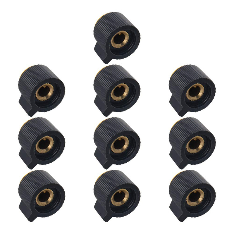  [AUSTRALIA] - Fielect 10Pcs Potentiometer Control Knobs 6mm Volume Control Rotary Knob Guitar Knob Volume Audio Knob, 19x16.5mm Yellow Yellow 19x16mm 10Pcs