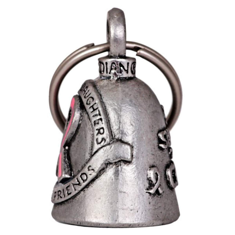 Hot Leathers BEA1086 Silver Support The Cure Guardian Bell 1x1.5 - LeoForward Australia