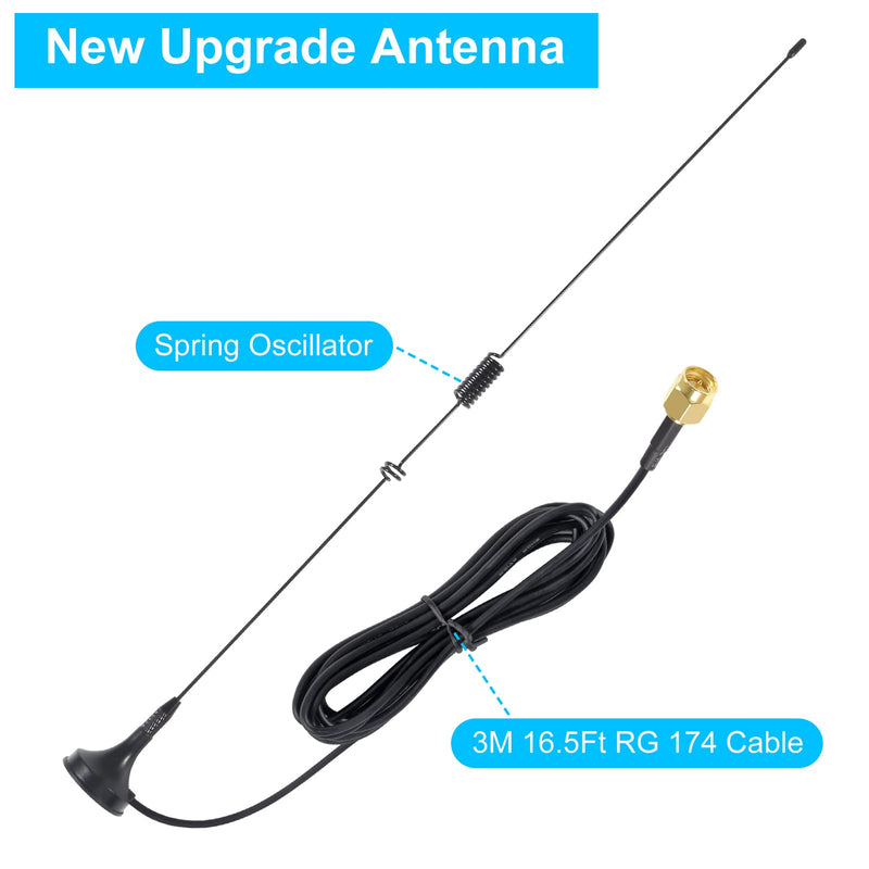  [AUSTRALIA] - 3Pcs Dual Band Ham Radio Antenna VHF UHF 136-174MHz 400-470MHz Base SMA Male Antenna Handheld Two Way Radio Antenna 3Pcs SMA Male