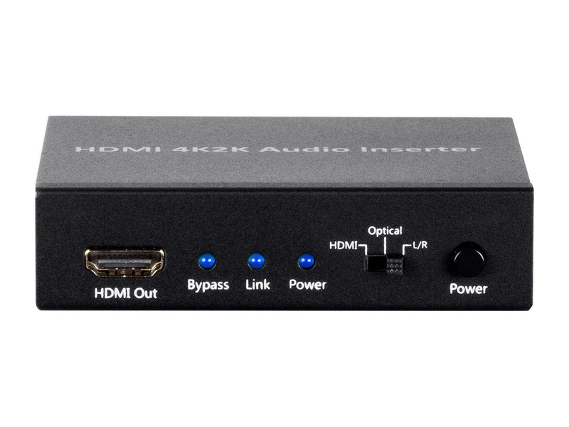  [AUSTRALIA] - Monoprice 113347 BlackbirdTM 4K Series HDMI Audio Inserter, Black