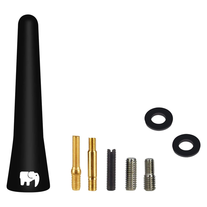 [AUSTRALIA] - ONE250 2.5" inch Short Copper Core Antenna, Compatible with Harley Davidson Motorcycles - Street Glide, Road Glide, Road King, Electra Glide (1998-2023) - Designed for Optimized FM/AM Reception