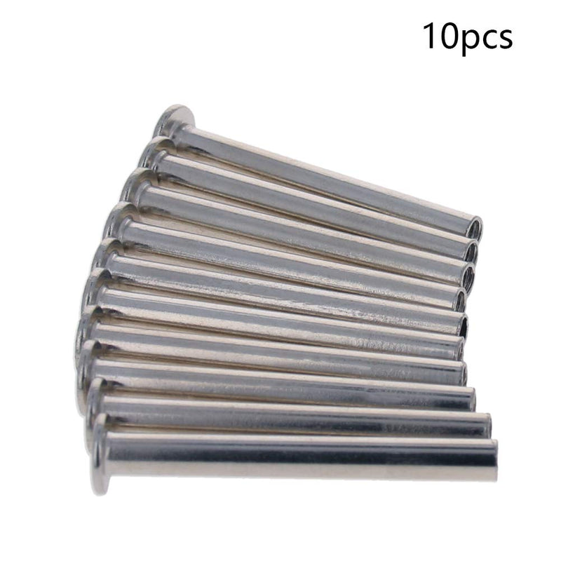  [AUSTRALIA] - MroMax M4,10PCS Butt Screw, Screw,Carbon Steel Screw Binding Screws Posts for Scrapbook Photo Albums Binding and Leather Saddles Purses Belt Repair 10PCS M4x65