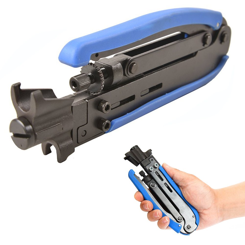  [AUSTRALIA] - AVESON RG59 RG6 RG11 Coax Cable F-Type F-Connector Compression Hand Crimper Crimping Tool