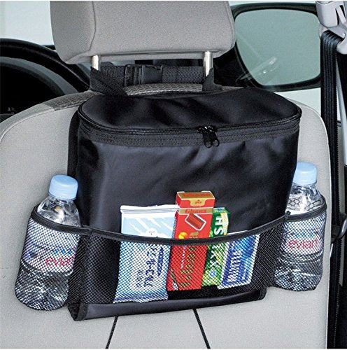  [AUSTRALIA] - KAFEEK Car Seat Organizer/Auto Seat Back Organizer/Multi-Pocket Travel Storage Bag/Insulated Car Seat Back Drinks Holder Cooler/Storage Bag Cool Wrap Bottle Bag with Mesh Pockets(Heat-Preservation)