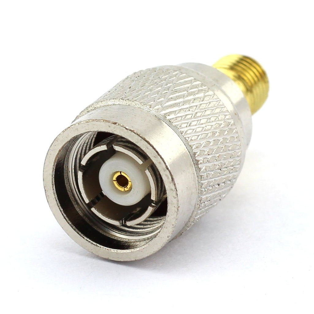  [AUSTRALIA] - DGZZI 2-Pack RP TNC Male to SMA Female RF Coaxial Adapter TNC to SMA Coax Jack Connector