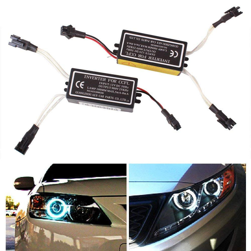 Heart Horse CCFL Inverter For Spyder Lights for BMW Mazda Lexus Infiniti Angel Eye Ring, 4-Outputs 12V High Power Female Ballast Replacement 1 For 2 Lamps,Up to 300mm - LeoForward Australia