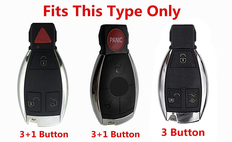 Rpkey Silicone Keyless Entry Remote Control Key Fob Cover Case protector Replacement Fit For Mercedes Benz W203 W210 W211 AMG W204 C E R CL GL S SL BGA CLS CLK CLA SLK Case Classe IYZ3312 MB-KEYPROG2 - LeoForward Australia