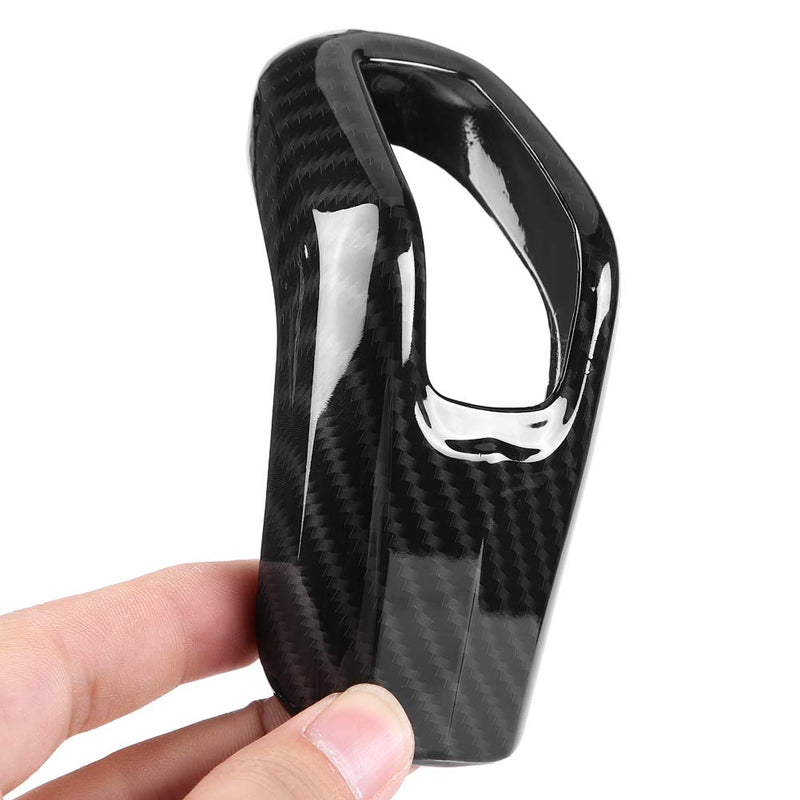  [AUSTRALIA] - Qiilu Gear Shift Knob Cover Trim Carbon Fiber Interior Gear Shift Knob Protector Cover Trim Sticker for Land Rover Range Rover Sport 2014 2015 2016 2017