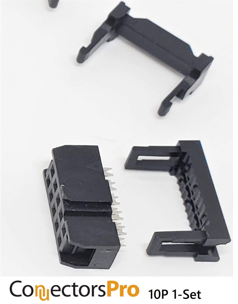 [AUSTRALIA] - PC Accessories - Connectors Pro 50-Pack 2X5 10P 2.54mm Dual Rows IDC Sockets for Flat Ribbon Cable, 10 Pins FC Female Connector