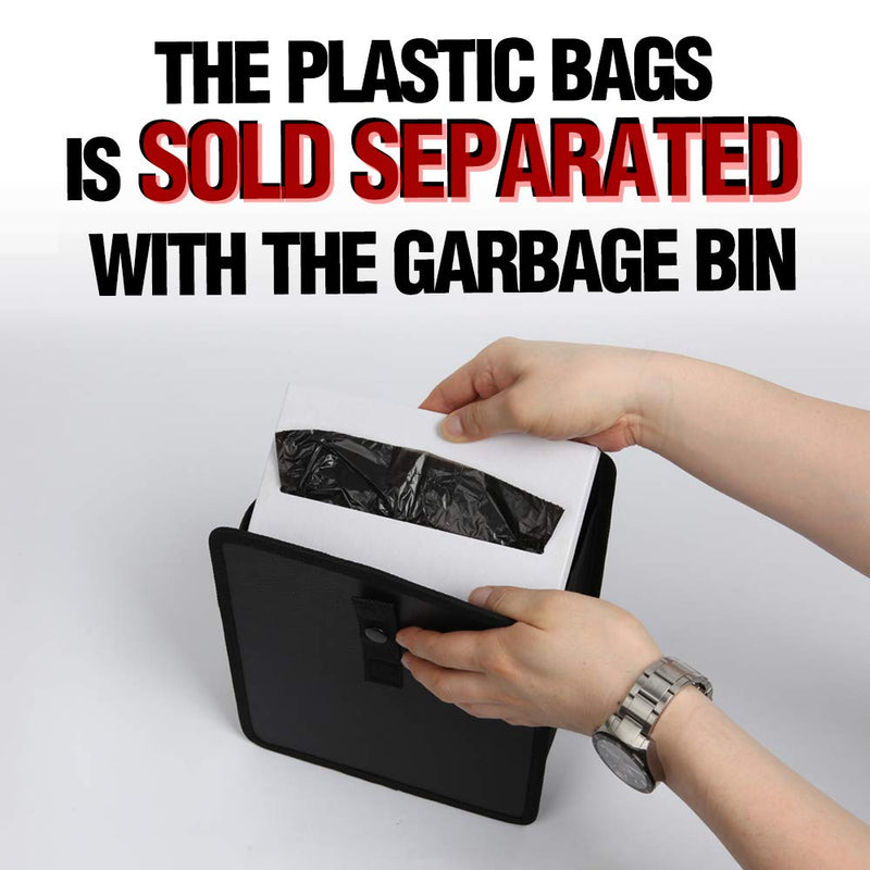 KMMOTORS Jopps Foldable Car Garbage Bin Patented Car Wastebasket Comfortable Car Mini Organizer (Garbage can) (Plastic Bag) Plastic Bag - LeoForward Australia