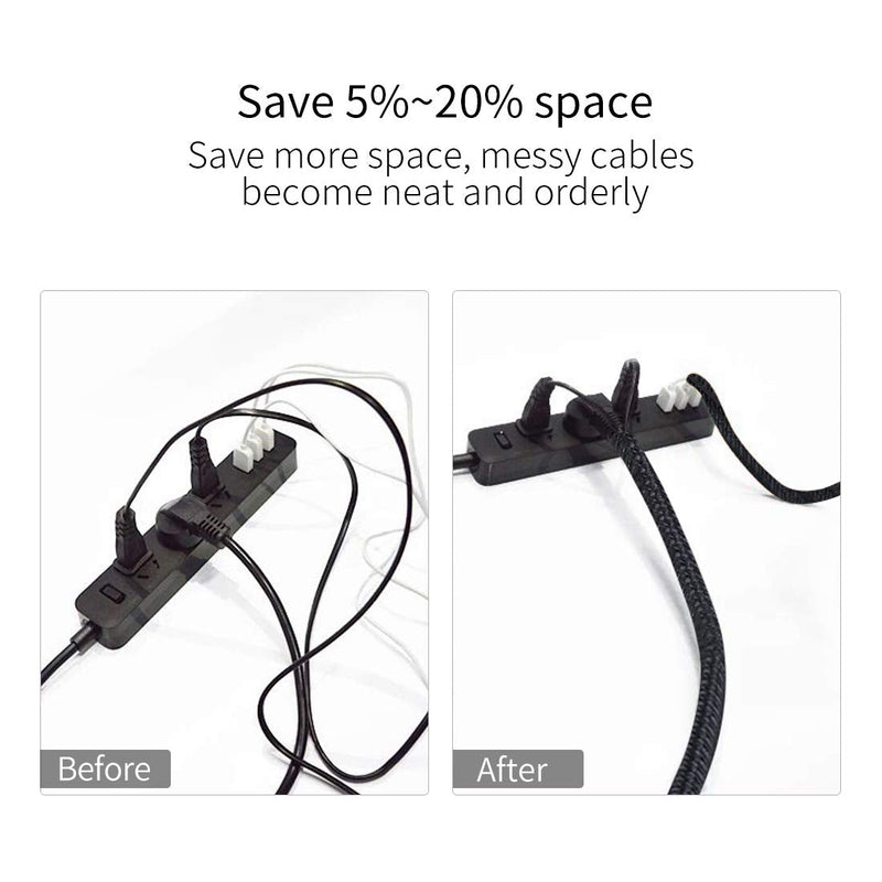  [AUSTRALIA] - Cable Management Sleeve, Protect Cat from Chewing Cords Cord Protector Wire Loom Tubing Cable Sleeve Split Sleeving for TV/Computer/Home Entertainment Audio Video Cable USB Charger Cable 1/2"-30FT