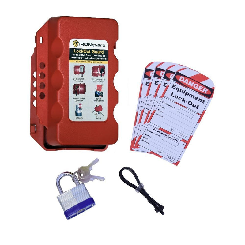  [AUSTRALIA] - IDEAL 70-1187 Lock Out Guard, Red