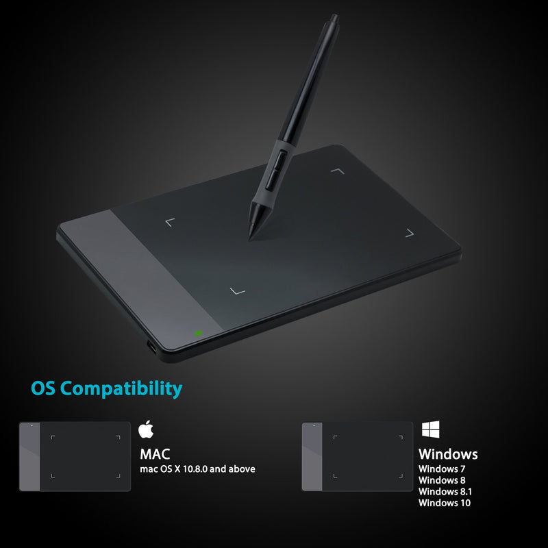  [AUSTRALIA] - HUION 420 OSU Tablet Graphics Drawing Pen Tablet with Digital Stylus - 4 x 2.23 Inches