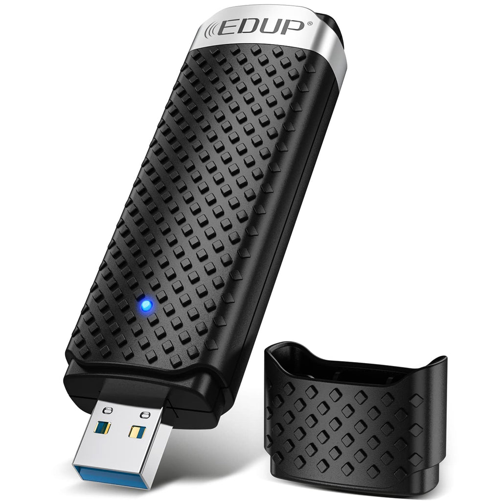  [AUSTRALIA] - EDUP USB 3.0 WiFi 6 Adapter AX1800M 802.11ax Dual Band 5.8Ghz/2.4Ghz Wireless Network Adapter Compatible with Windows 11/10/7 AC1200M