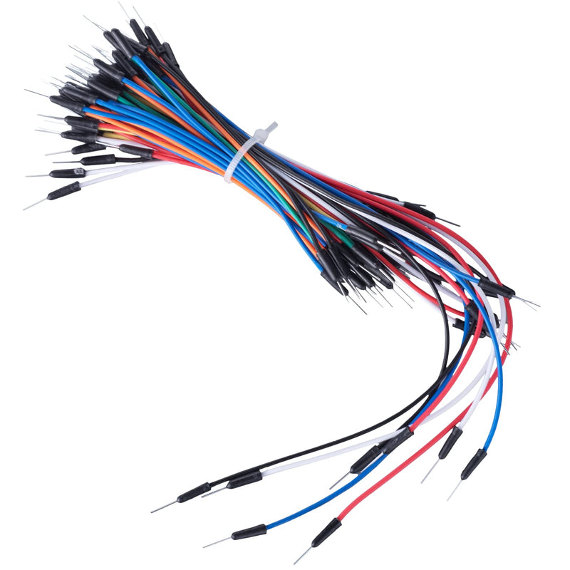  [AUSTRALIA] - Breadboard jumper wire cable breadboard Arduino set 1 Pcs 830 + 1 Pcs 400 breadboard + 65 pieces jumper cable flexible + 140 pieces jumper wires set (2-125 mm) + 1 piece tweezers 1 pack