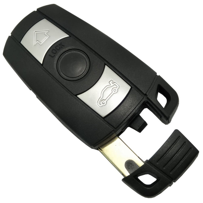 Smart Key Fob Case Shell with Keychain Fit for BMW 3 5 Series BMW X5 BMW X6 BMW Z4 Replacement Keyless Entry Remote Control Car Key Fob Cover 3 Buttons (1) 1 - LeoForward Australia