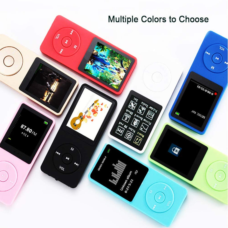  [AUSTRALIA] - MP3 Player, Music Player with 16GB Micro SD Card, Build-in Speaker/Photo/Video Play/FM Radio/Voice Recorder/E-Book Reader, Supports up to 128GB Blue