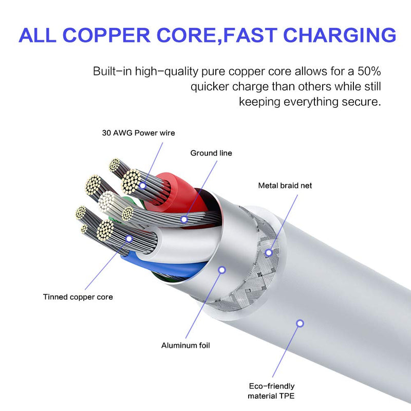 iPhone Charger, [Apple MFi Certified] AEAOA 2Pack 6FT USB to Lightning Cable Power Fast Charging Data Sync Transfer Cord Compatible with iPhone 13 12 11 Pro Max XS XR X 8 7 Plus 6S SE iPad and More - LeoForward Australia