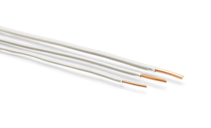  [AUSTRALIA] - 50 Feet (15 Meter) - Insulated Solid Copper THHN/THWN Wire - 14 AWG, Wire is Made in The USA, Residential, Commerical, Industrial, Grounding, Electrical Rated for 600 Volts - in White 50 Feet (15 Meter)