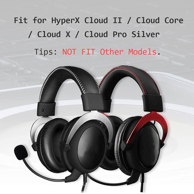  [AUSTRALIA] - MJKOR Microphone Compatible with Kingston HyperX Cloud II/Cloud Core/Cloud X/Cloud Pro Silver Gaming Headsets