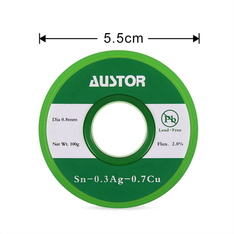  [AUSTRALIA] - AUSTOR 0.8mm Lead Free Solder Wire with Rosin Core