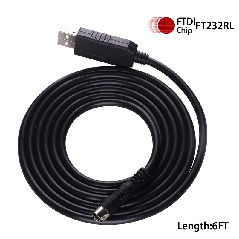  [AUSTRALIA] - USB Programming Cable for Kenwood Walkie-Talkie PG-5G Cable FTDI Cable 6ft Compatible with Kenwood TM-V71 TM-V71A TM-V71E TM-V71G TM-D710E TM-D710G PG-5G TM-D710 TM-D710A TM-D710G 6ft