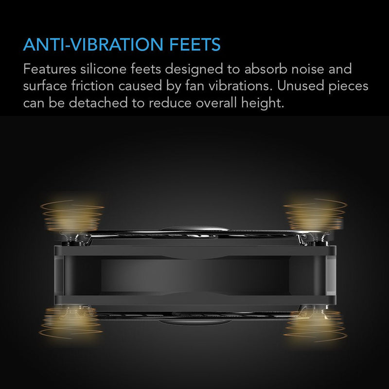  [AUSTRALIA] - AC Infinity MULTIFAN S2, Quiet 120mm USB Blower Fan with Speed Control, UL-Certified for Receiver DVR Xbox Modem AV Cabinet Cooling