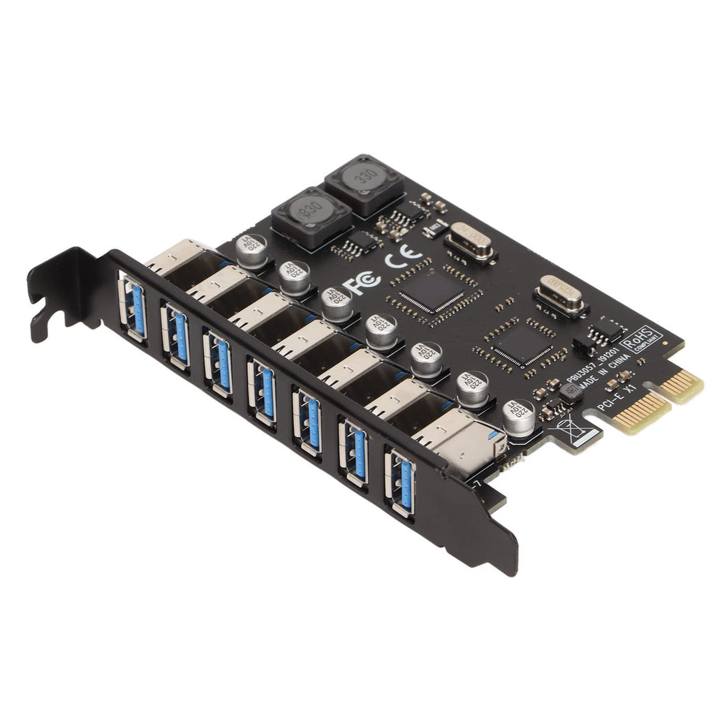  [AUSTRALIA] - PCIE USB 3.0 Card, 7 Ports PCI Expree to USB Expansion Card, 5Gbps PCIE to USB 3.0 Hub Adapter for Linux, for Win XP / 7/8 / 8.1/10