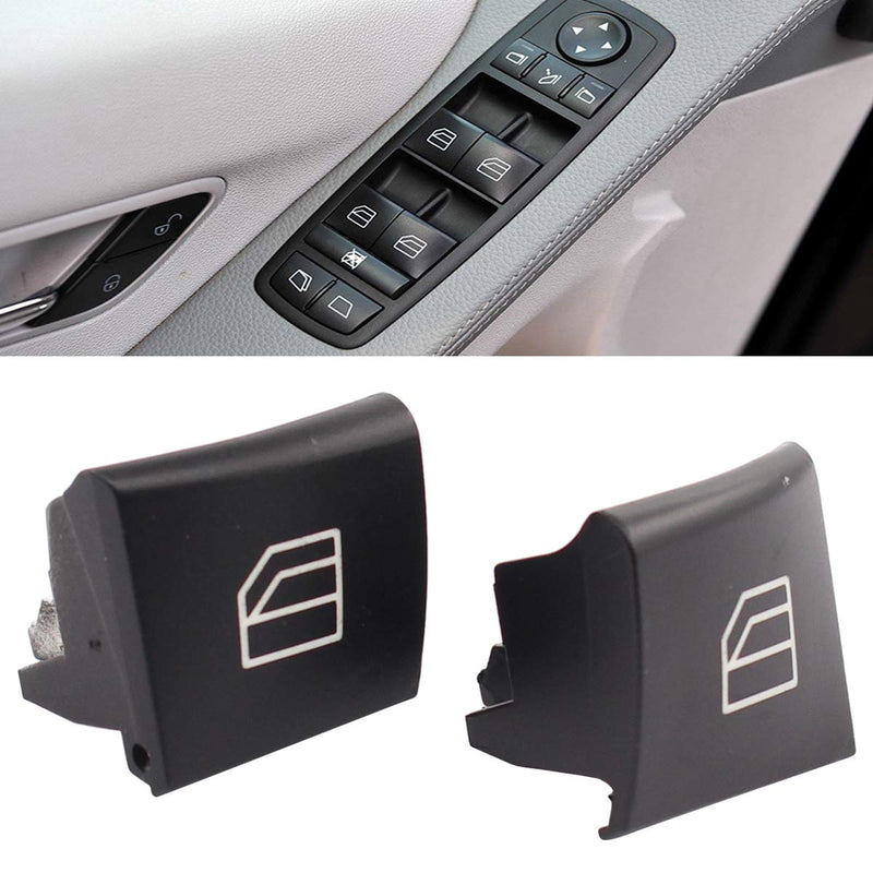 XtremeAmazing Driver Window Switch Button Covers Lift Button Caps Repair Kit Left and Right - LeoForward Australia