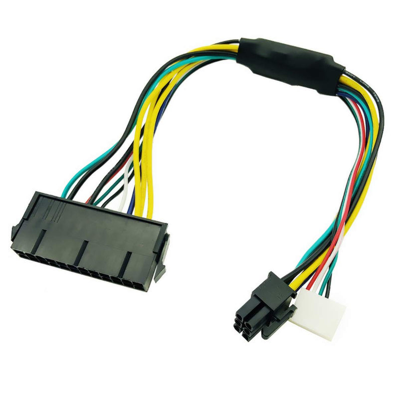  [AUSTRALIA] - LeFix Power Supply Cable Adapter ATX 24Pin 24 Pin Female to 6Pin 6-Pin Male Mini 6Pin Connector 12 Inch 18AWG Replacement for HP Z230 Z220 SFF Workstation Motherboard