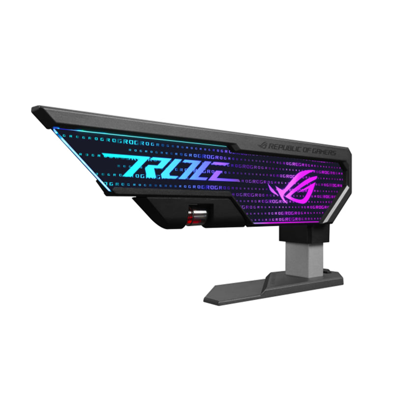  [AUSTRALIA] - ASUS ROG Herculx Graphics Card Anti-Sag Holder Bracket (Solid Zinc Alloy Construction, Easy Toolless Installation, Included Spirit Level, Adjustable Height, Wide Compatibility, Aura Sync RGB)