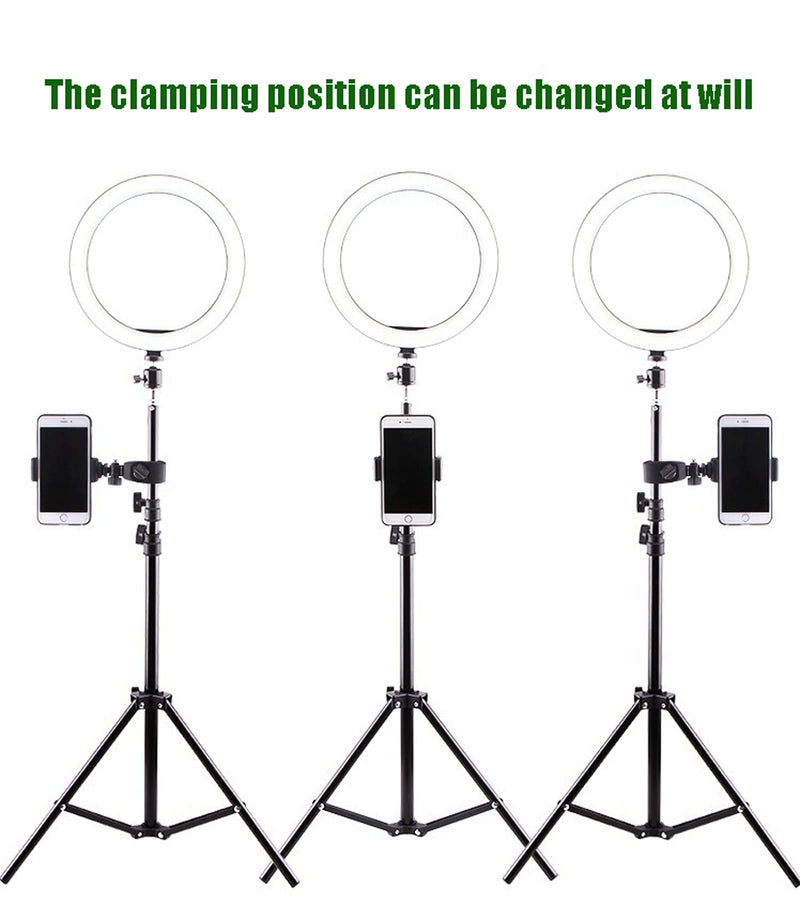  [AUSTRALIA] - Live Fill lighThe Mobile Phone Tripod can be Used for self Shooting, Live Broadcasting, Drama Chasing, Video Watching, Video Recording and Video Teaching Black (20Inch Tripod)