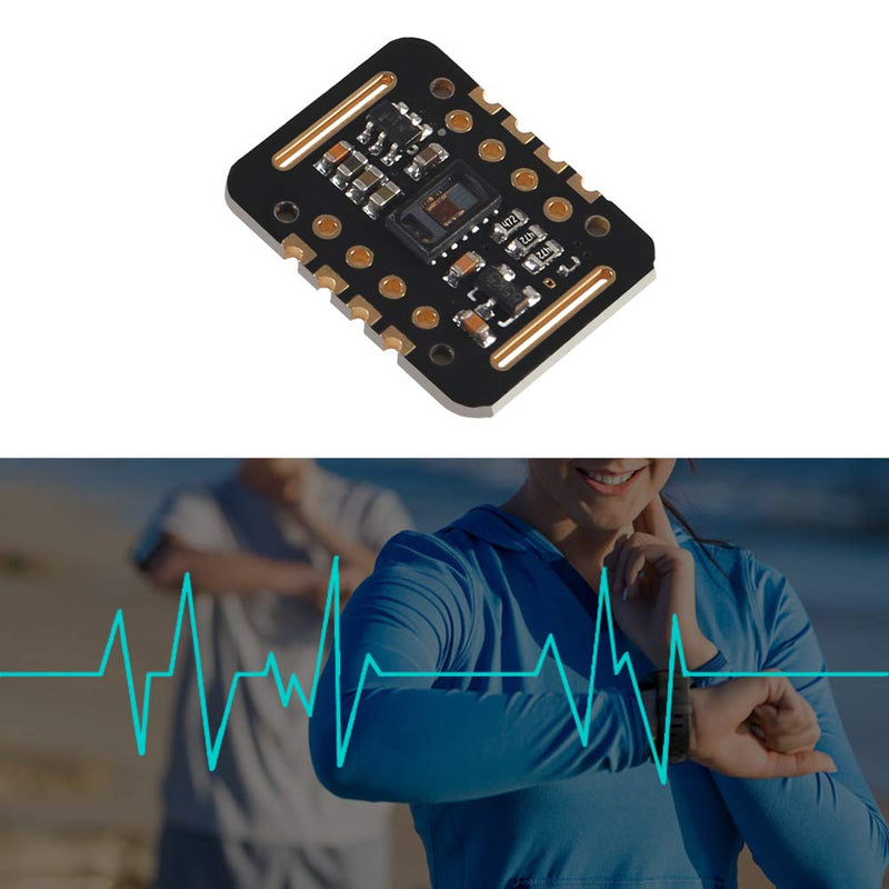  [AUSTRALIA] - AITRIP 5PCS Heart Rate Sensor Module MAX30102 Puls Detection Blood Oxygen Concentration for Arduino STM32 5PCS Black MAX30102