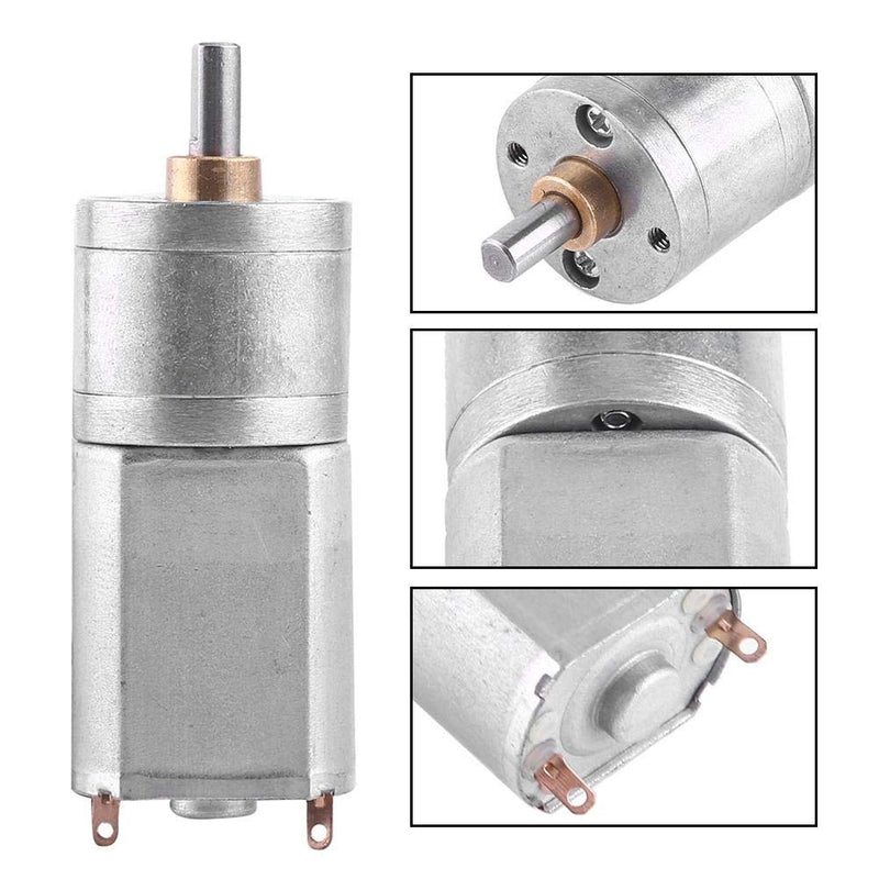  [AUSTRALIA] - Akozon Gear Motor DC 12V High Torque Turbo Electric Gear Reduction Motor Outer Diameter 20MM Total Metal Speed Reduction Gear 15/30/50/100/200RPM 15 RPM